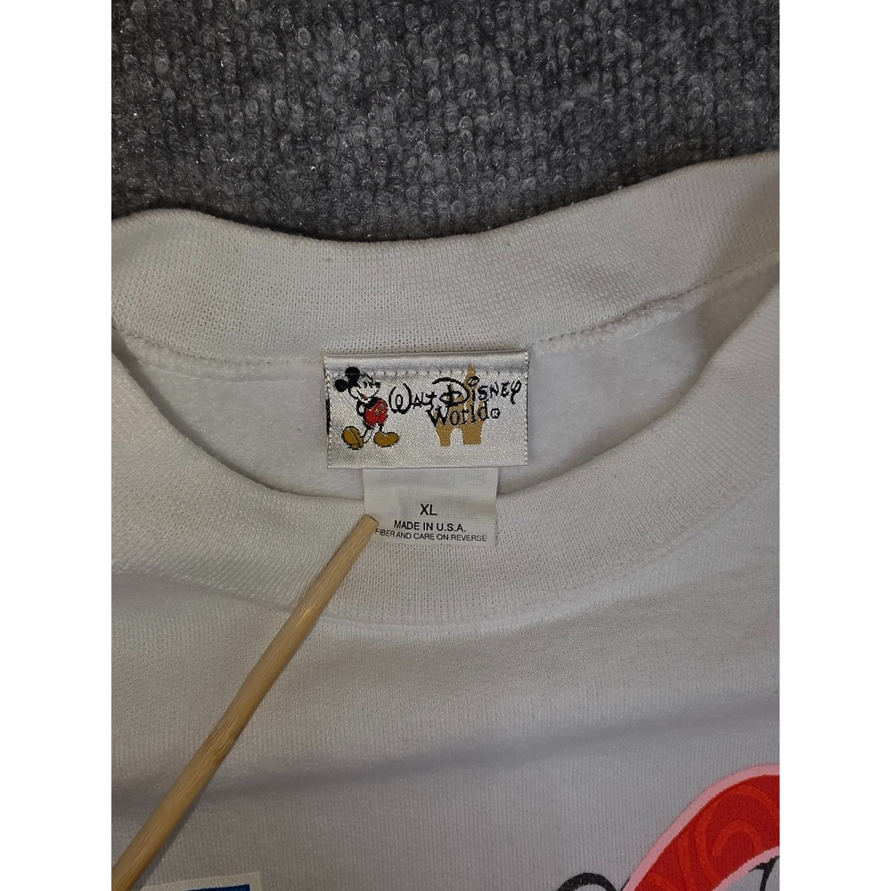 Vintage Mickey Mouse Disney Epcot Center 2000 White Crewneck Sweatshirt Size XL - Picture 6 of 11